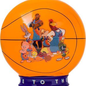 Silver Buffalo Space Jam Welcome to The Jam Large Ceramic Coin Bank